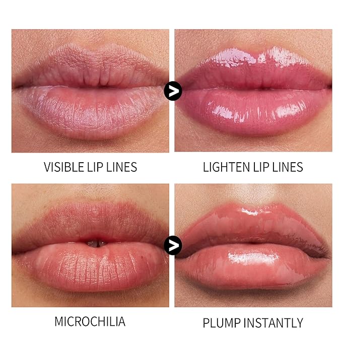 Lip Plumping Lip Gloss, High-Shine & Volumizing Lip Plumping Lip Glass Mirror Lip Glaze Lip Makeup, Long-lasting moisturizing Plump & Pout Lip Lip Gloss for Women (#02)