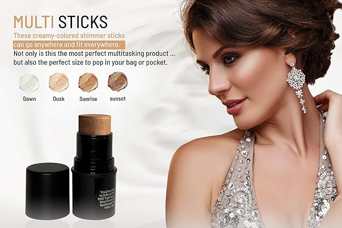 Natural Organic Multi Cream Sticks, Highlighter and Bronzers 0.. (Dusk) 18 oz