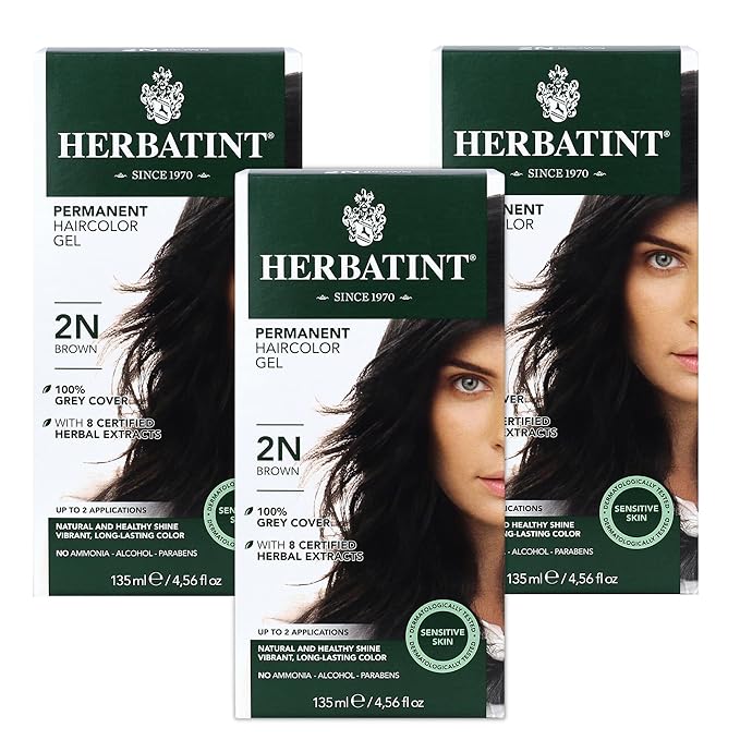 Herbatint Permanent Haircolor Gel, 2N