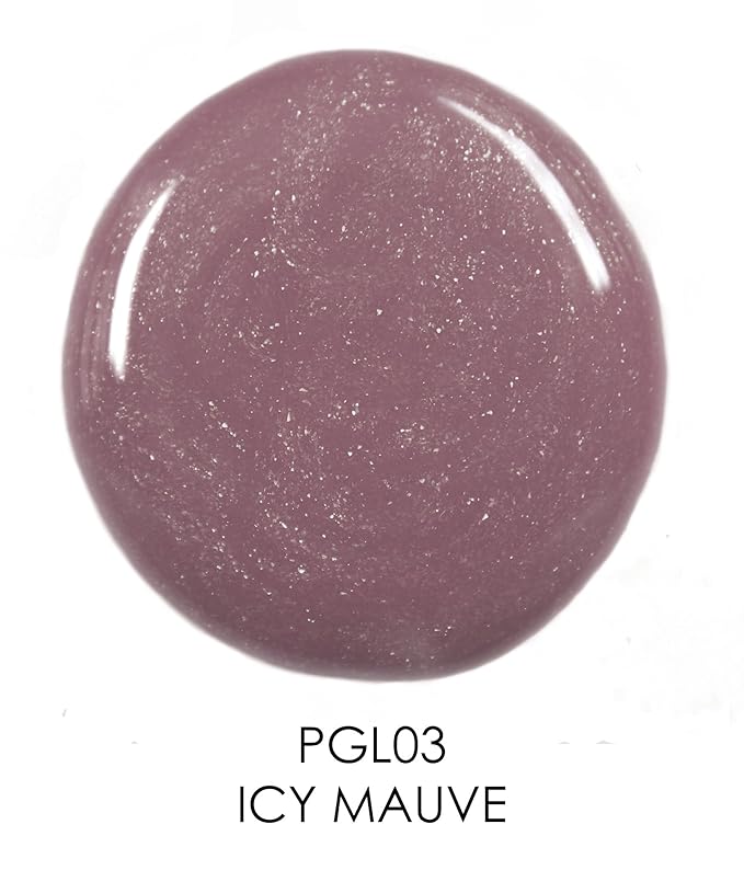 Palladio Lip Gloss, Non-Sticky Lip Gloss, Contains Vitamin E and Aloe, Offers Intense Color and Moisturization, Minimizes Lip Wrinkles, Softens Lips with Beautiful Shiny Finish, Icy Mauve