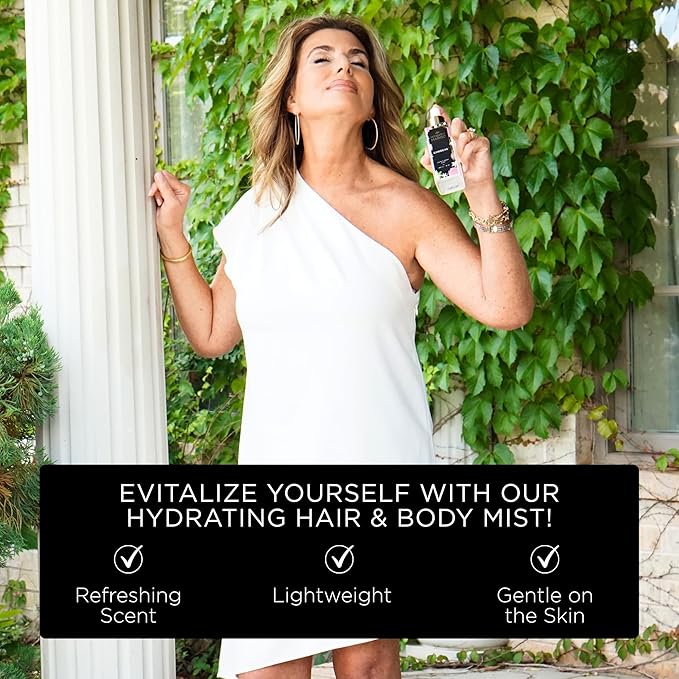 Goddess Hair & Body Mist (6 Oz) – Alluring Perfume for Women for Hair and Skin with Bergamot, Jasmine, Musk, Amber and Oud Scent – Luxury Hair Perfume for Women & Body Spray