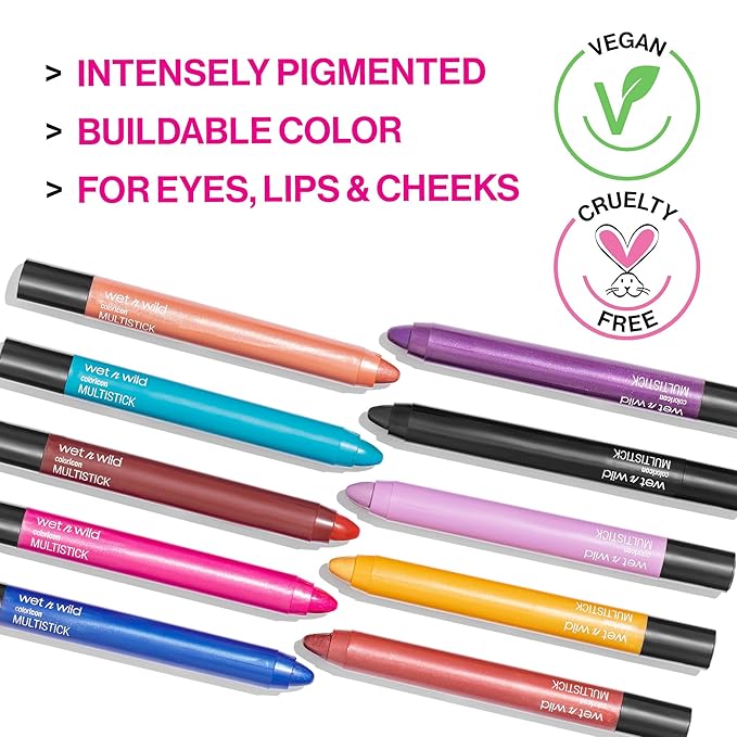 wet n wild Color Icon Cream Eyeshadow Makeup Multi-Stick Teal Not So Calm Waters (Pack of 2)