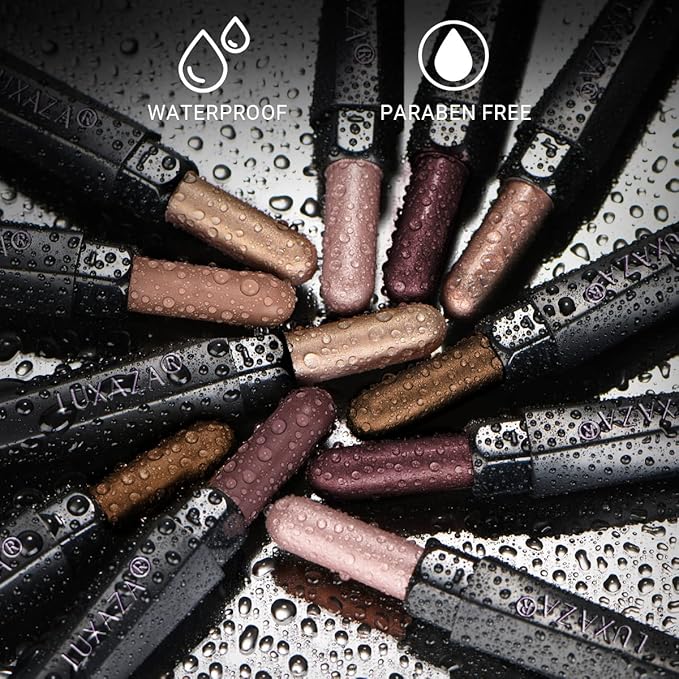 6PCS Cream Eyeshadow Stick Makeup Sets, Metallic And Matte Shimmer Eye Shadow Eye Brightener Stick Pencil Crayon, A05-Wine Red