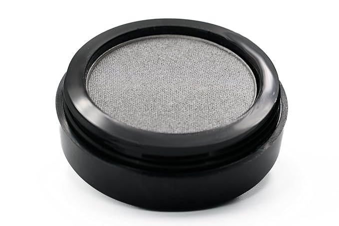 Platinum Silver Shimmering Gray Grey Pewter Pressed Powder Single Vegan Eyeshadow; Talc, Paraben & Cruelty Free