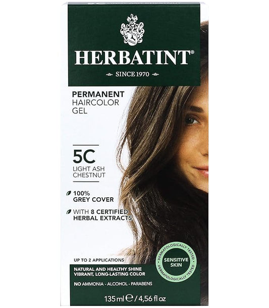 Herbatint Permanent Haircolor Gel, 5C