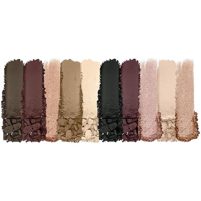 wet n wild Color Icon 10-Pan Eyeshadow Makeup Palette, Brown Nude Awakening, Long Lasting, Shimmer, Metallic, Glittery, Matte, Rich Smooth Pigment, Cruelty Free