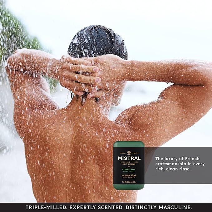 Mistral Bar Soap, Cypress Oak, Large Bar