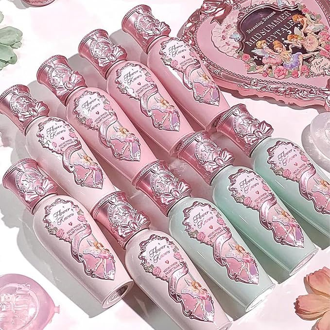 Flower Knows Midsummer Fairytales Lip Gloss-Glowy Moisturizing Coating Lip Lacquer-Hydrating Tinted Lip Oil for Girls&Women-Vegan & Cruelty Free-0.17Fl Oz(G07 Lullaby)