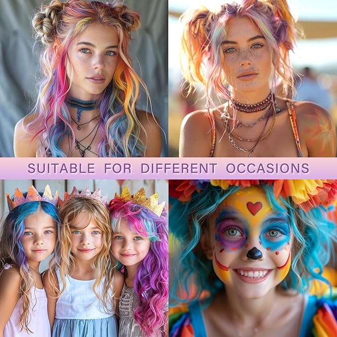 6 PCS Hair Chalk Comb