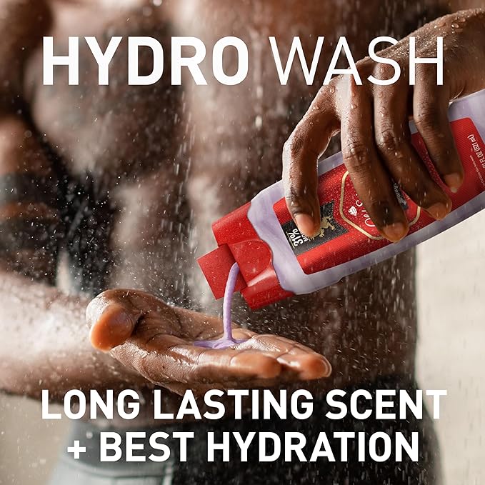 Old Spice Moisturizing Body Wash for Men, Hydro Wash, 2-in-1 Long Lasting Scent & Deep Hydration, 24/7 Shower Fresh, Swagger Scent, 21 oz (Pack of 2)