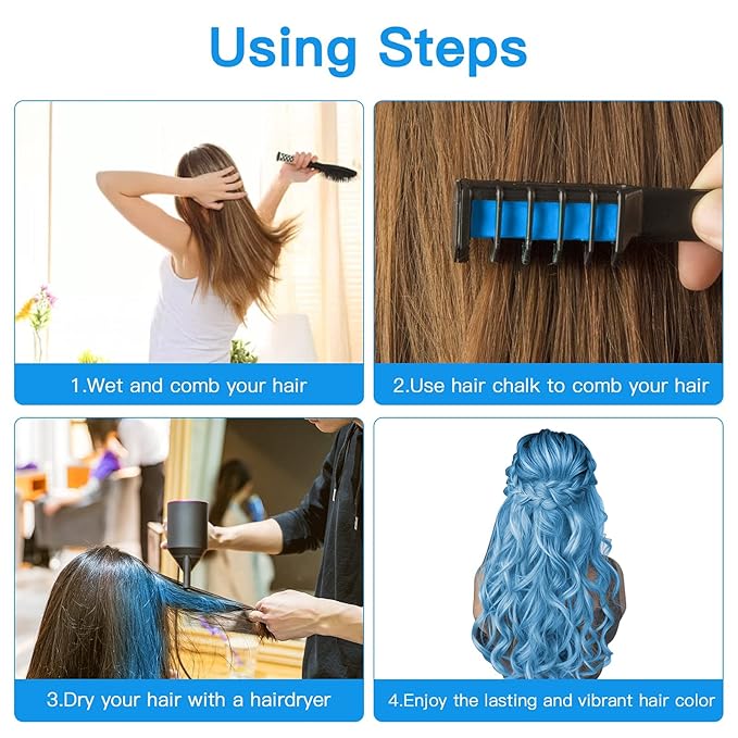 New Hair Chalk Comb Temporary