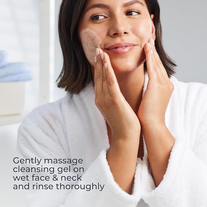 Eucerin Hydrating Cleansing Gel, Daily Face Wash and Makeup Remover Formulated with Hyaluronic Acid, 6.8 Fl Oz Bottle