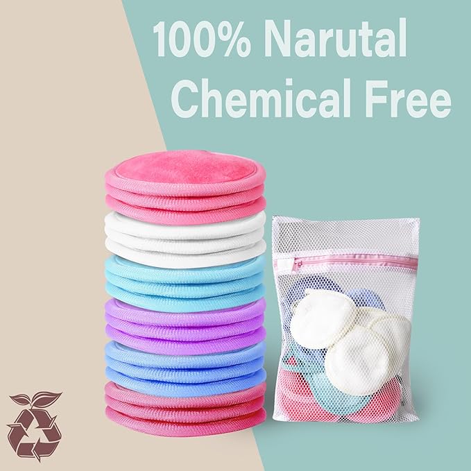 Reusable makeup remover pads, 18