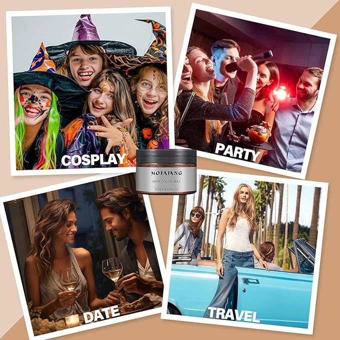 Acomler Brown Temporary Hair Color,Natural