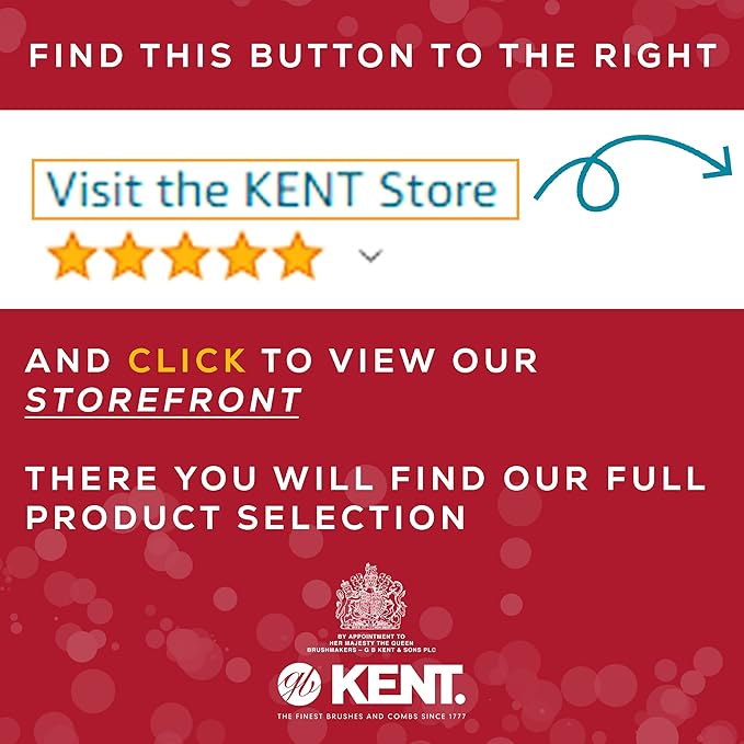 Kent 12T TW Wide Tooth Detangling Comb - Handmade Pocket Comb for Thick, Curly, and Wavy Hair, Grooming Beard and Mustache