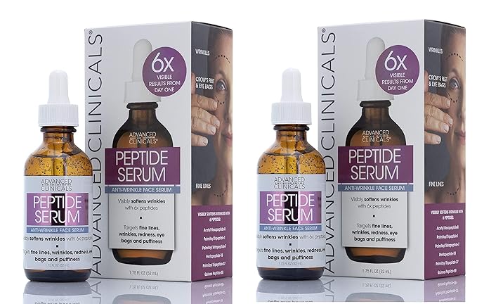 Advanced clinicals peptide facial serum