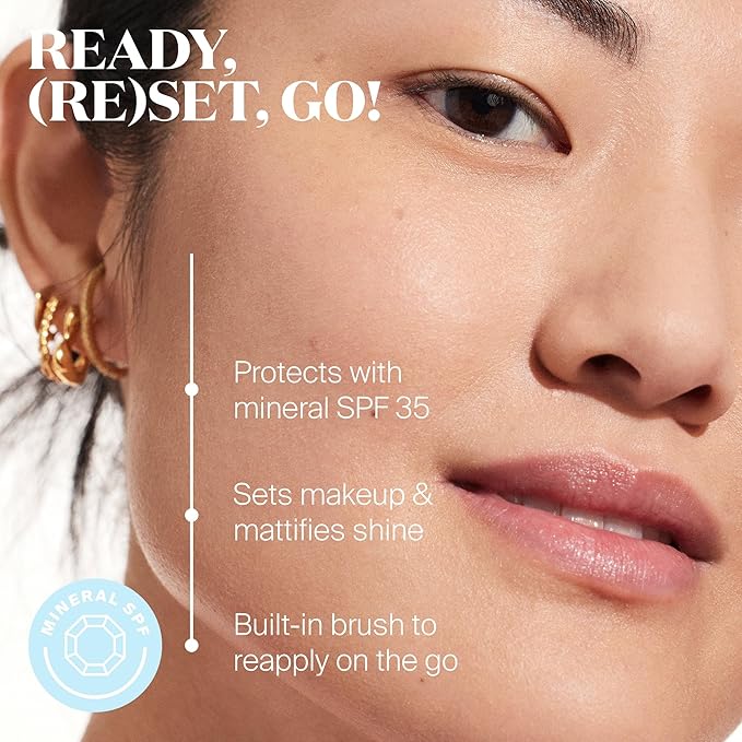 Supergoop! (Re)setting 100% Mineral Powder, Translucent - - Silica Spheres 0.15 oz