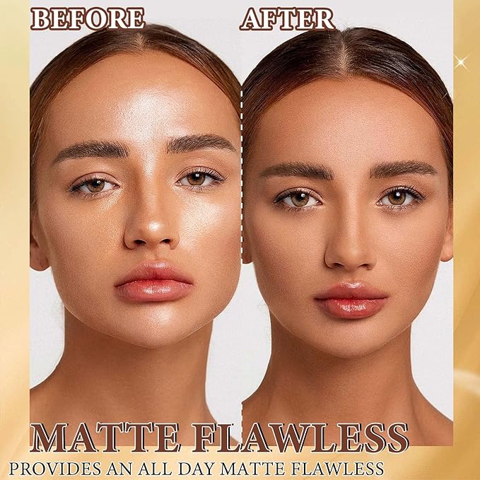 Loose Face Powder,Oil Control Loose Face Setting Powder Effect Makeup(3#)