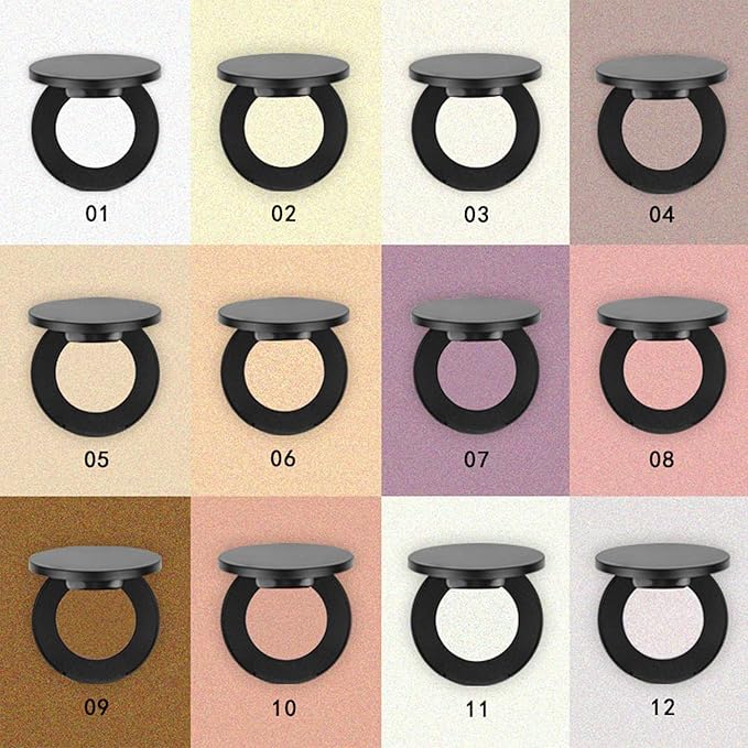 Face Highlighter Powder Palette, Glossy Glitter Illuminator Powder, Highlighter 3