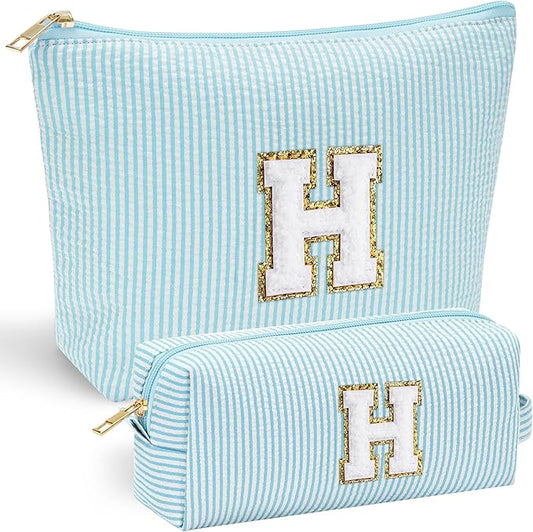 Yoolife initial makeup bag for