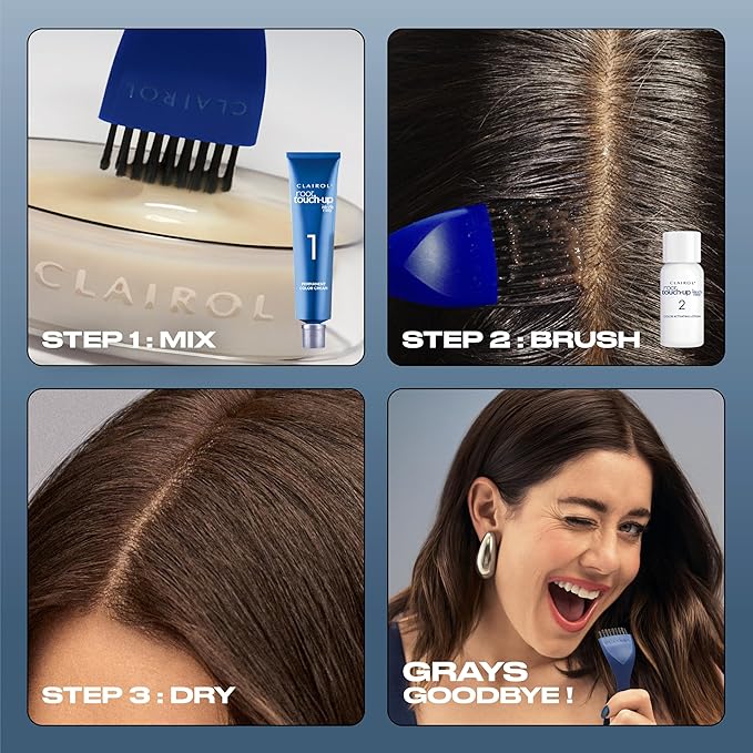 Clairol Root Touch-Up by Nice'n Easy Permanent Hair Dye, 4G Dark Golden Brown Hair Color, Pack of 2