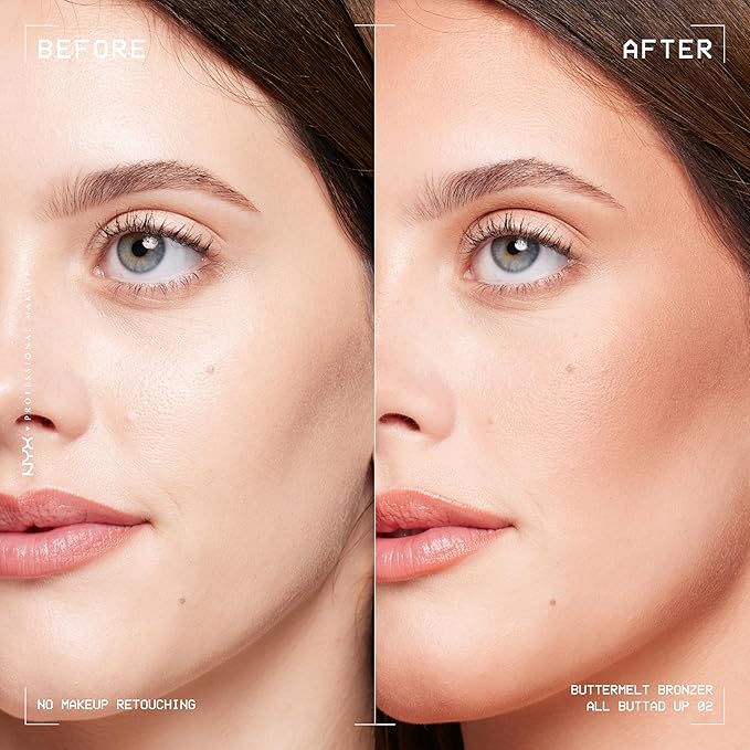 NYX PROFESSIONAL MAKEUP Matte Buttermelt Bronzer, Longwear Face Butta'd Up