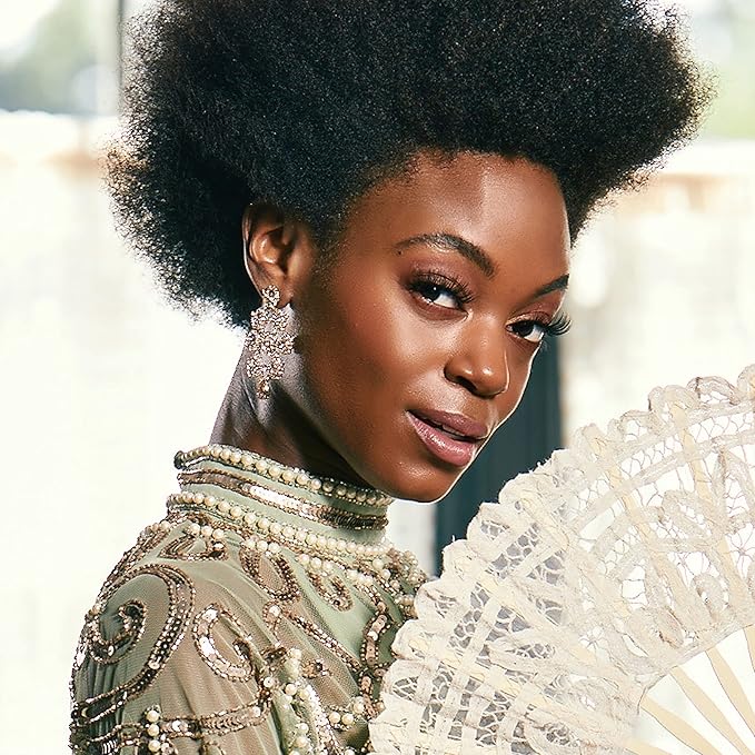 KISS Lash Couture The Muses Collection False Eyelashes - Empress, Black, Rounded, Doe-Eyed, Refined Faux Silk, Contact Lens Friendly, Pliable Band, Comfortable, Reusable, Cruelty Free, Vegan | 1 Pair