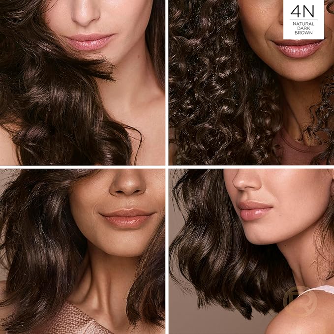 L’Oreal Paris Excellence Universal Nudes Permanent Hair Color, Ammonia Free Hair Dye for Gray Hair Coverage, 4N Natural Dark Brown, 1 Hair Dye Kit