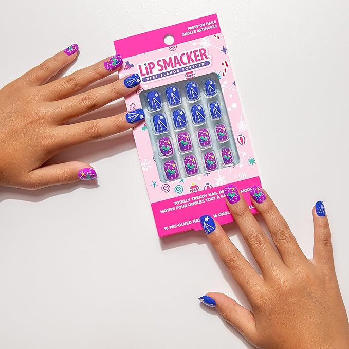 Lip Smacker Unicorn Holiday Press On Nails Stocking Stocking