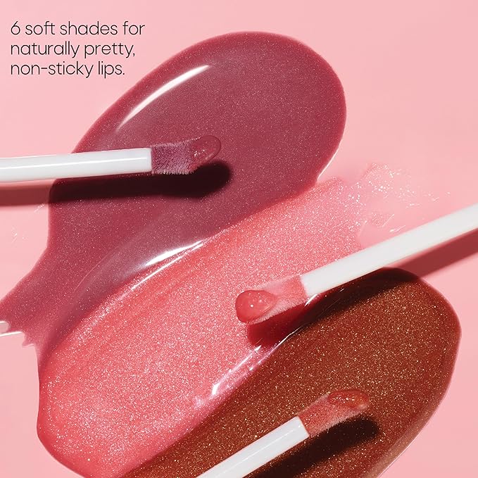 Almay Color & Care Hydrating Lip Gloss, Soft Natural Hues, Prebiotic Complex, Hyaluronic Filling-Sphere Technology, 500 Sunrise Punch, 0.1 Fl Oz