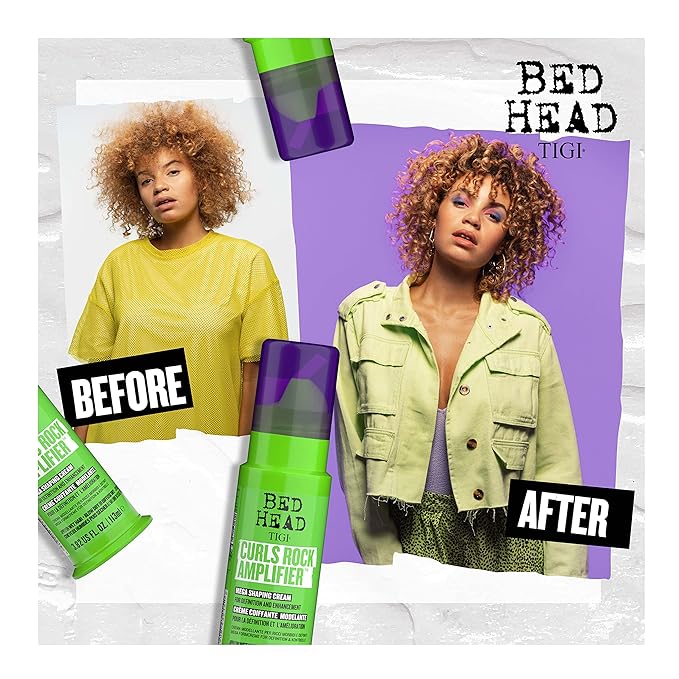 TIGI Bed Head Curls Rock Amplifier Curly Hair Cream Travel Size 1.45 fl oz