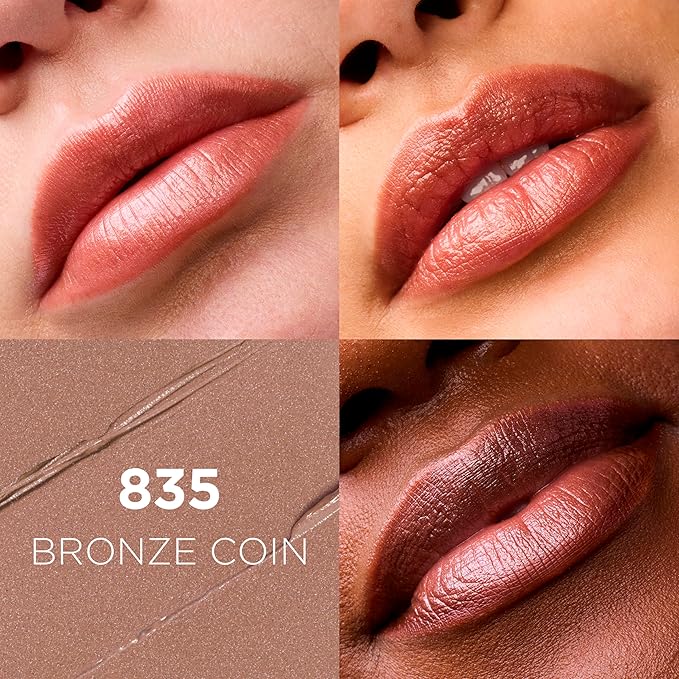 L’Oréal Paris Colour Riche Original Creamy, Hydrating Satin Lipstick with Argan Oil and Vitamin E, Bronze Coin , 1 Count