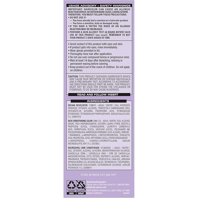 SoftSheen-Carson Dark and Lovely Fade Resist Rich Conditioning Hair Color, Permanent Hair Color, Up To 100 percent Gray Coverage, Brilliant Shine with Argan Oil and Vitamin E, Sun Kissed Brown