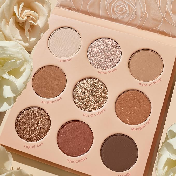 ColourPop Nude Mood Eyeshadow Palette - Brown & Copper Palette with Metallic and Matte Finishes - High-Pigment Eye Makeup with a Long-Wearing Formula (0.3 oz)