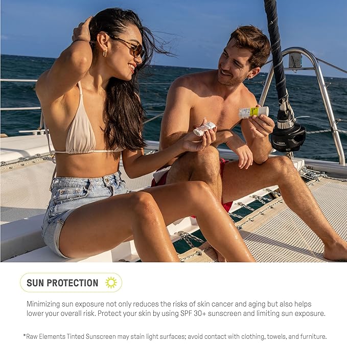 Raw Element Ultra-Moisturizing Face Tint Sunscreen, SPF 30+, Non Toxic Mineral Face Cream, Non Nano Zinc Oxide, Reef Friendly, Safe for All Ages, 0.5 oz, Coconut Pack of 1