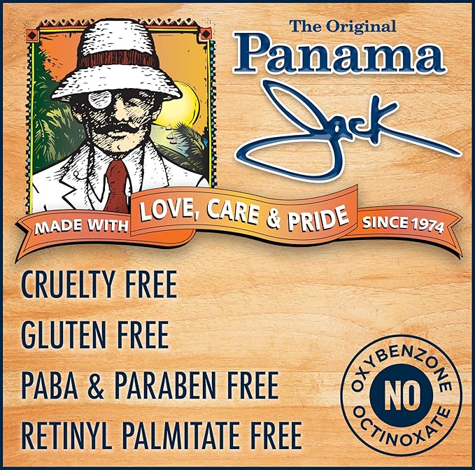 Panama Jack Sunscreen Tanning Lotion - SPF 4, PABA, Paraben, Gluten & Cruelty Free, Antioxidant Moisturizing Formula, 6 FL OZ (Pack of 1)