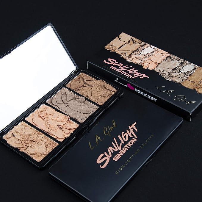 L.A. Girl Fanatic Highlight Palette, Sunlight Sensation, 1 1 Ounce
