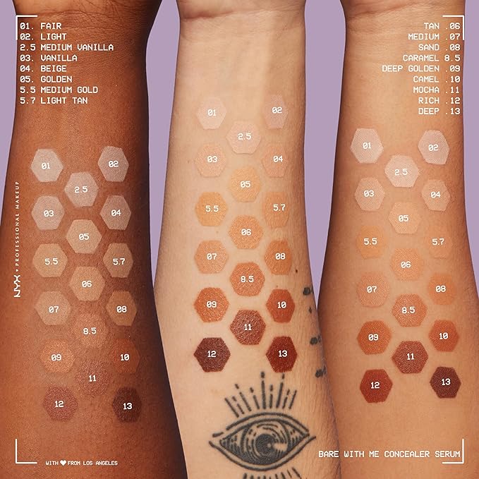 NYX PROFESSIONAL MAKEUP Bare With Me Concealer Serum, - Caramel