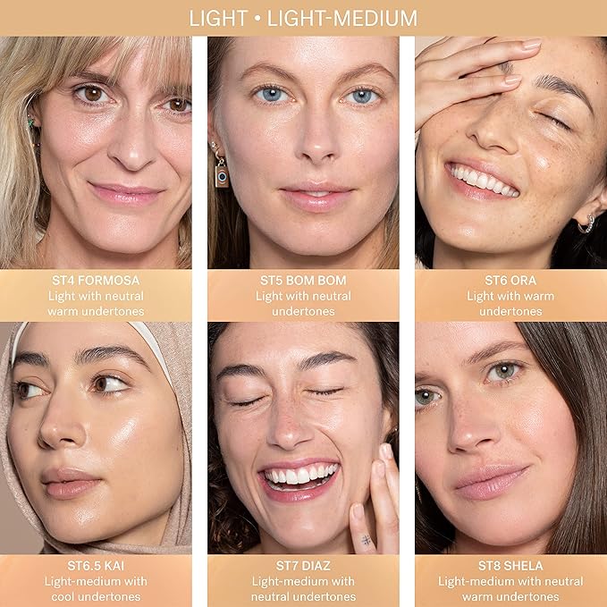 ILIA - Super Serum Skin Tint SPF 40 | Non-Comedogenic, Vegan, Lightweight to Help Against Blue Light, + Pollution while Hydrating, Smoothing, + Refining (Shela ST8, 1 fl oz | 30 ml)