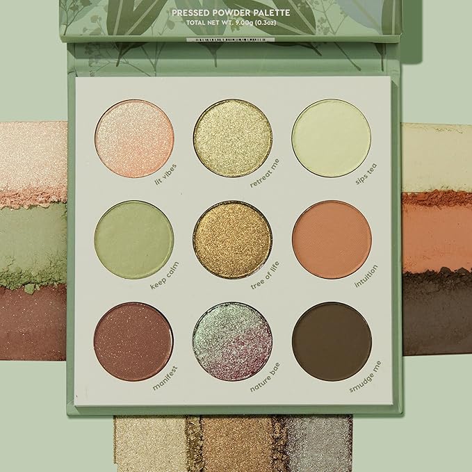 ColourPop Sage the Day Eyeshadow Palette - Sage & Olive Palette with Metallic and Matte Finishes - High-Pigment Eye Makeup with a Long-Wearing Formula (0.3 oz)