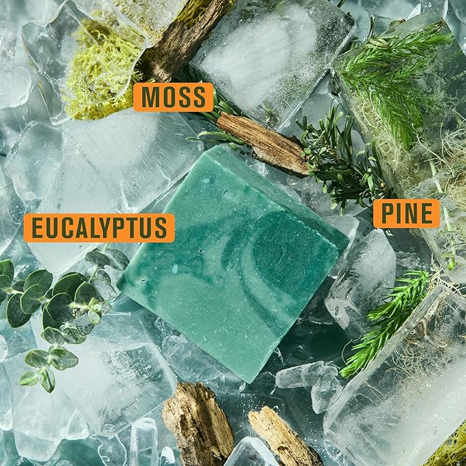 Every Man Jack Cold Plunge Mens Bar Soap - Yosemite Falls Scent with notes of Earthy Eucalyptus and Invigorating Pine - Deeply Cleans, Hydrates with Naturally Derived Ingredients - 5oz 2 Pack