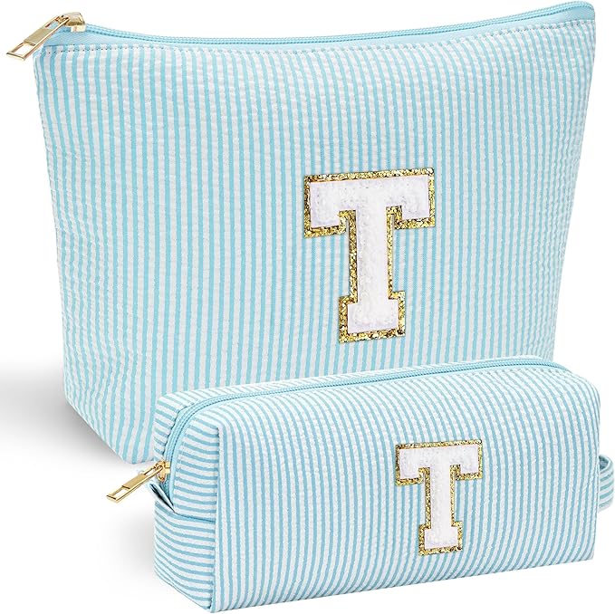 Yoolife initial makeup bag for