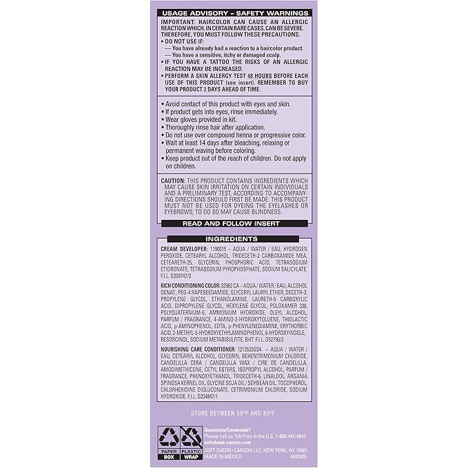 SoftSheen-Carson Dark and Lovely Fade Resist Rich Conditioning Hair Color, Permanent Hair Color, Up To 100 percent Gray Coverage, Brilliant Shine with Argan Oil and Vitamin E, Rich Auburn