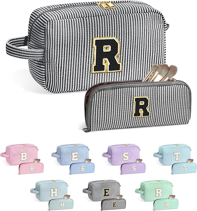 YOOLIFE Initial Makeup Bag for