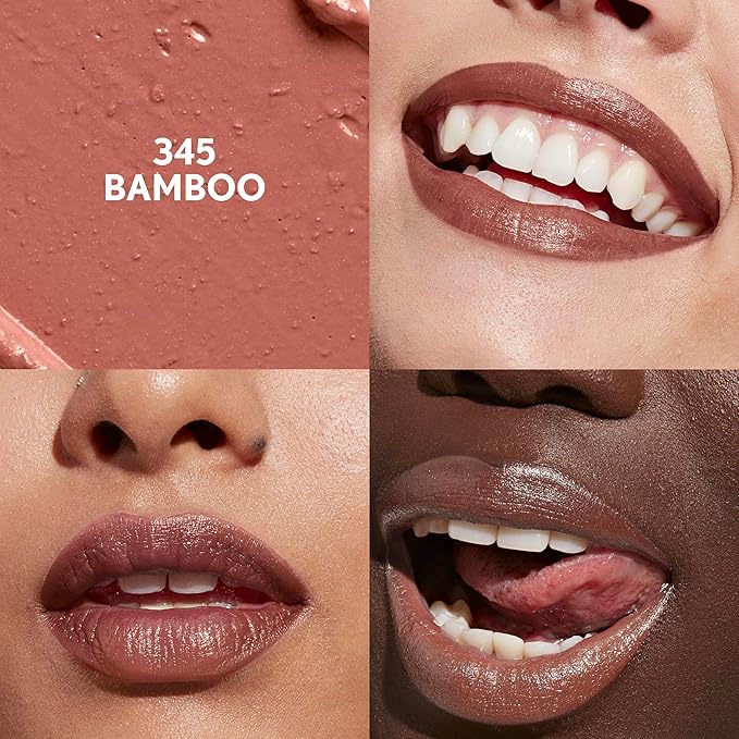 COVERGIRL Clean Lip Color, Bamboo, Satin Finish, Squalane, Avocado & Aloe, Carmine-Free, Non-Drying, 0.12oz