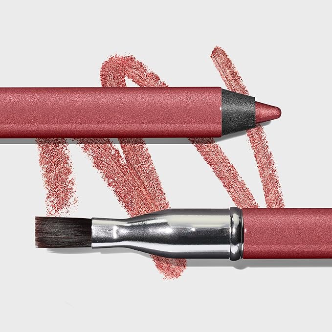 REVLON ColorStay Multiplayer Liquid-Glide Eye Pencil, Multi-Use Eye Makeup With Blending Brush, Blends Then Sets, Creamy Texture, Waterproof, Smudge-proof, Longwearing, 406 Queen of Hearts, 0.03 oz