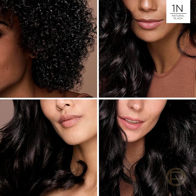 L’Oreal Paris Excellence Universal Nudes Permanent Hair Color, Ammonia Free Hair Dye for Gray Hair Coverage, 1N Natural Black, 1 Hair Dye Kit