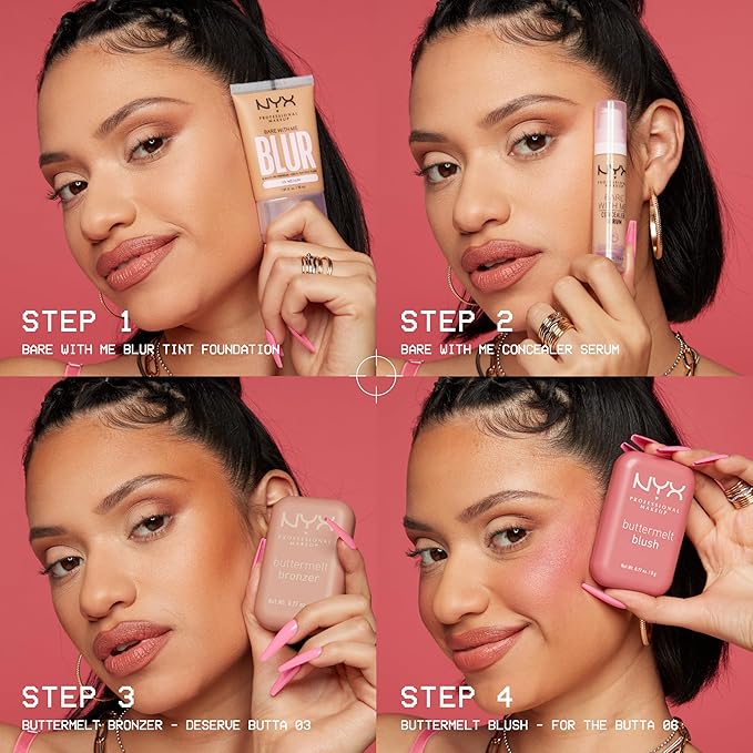 NYX PROFESSIONAL MAKEUP Buttermelt Powder Blush, Fade and With Time