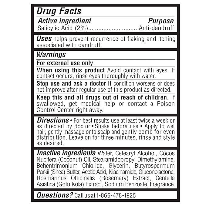 SheaMoisture Hair Care System Anti-Dandruff For Stronger Hair & Healthier Scalp Conditioner Formulated With Apple Cider Vinegar And Fair Trade Shea Butter 13oz