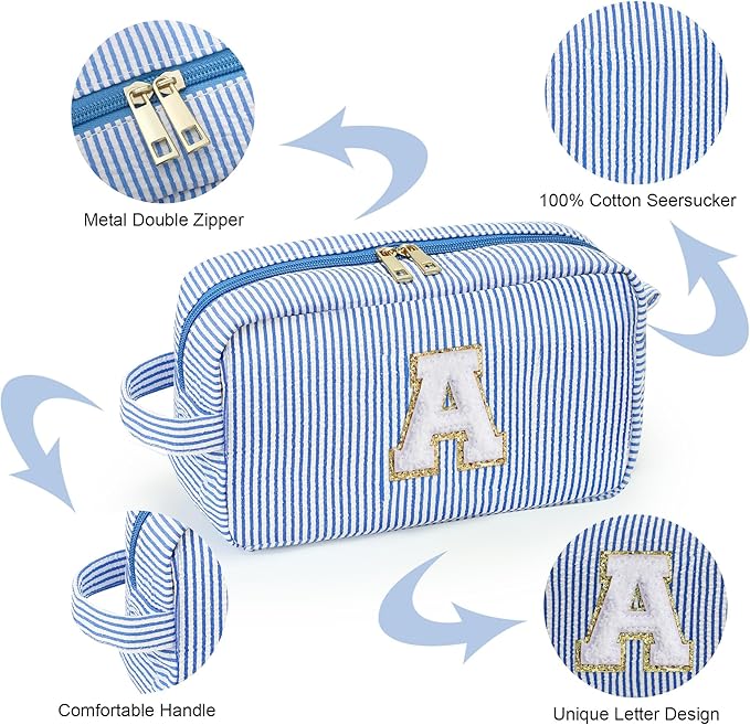 YOOLIFE Initial Makeup Bag for